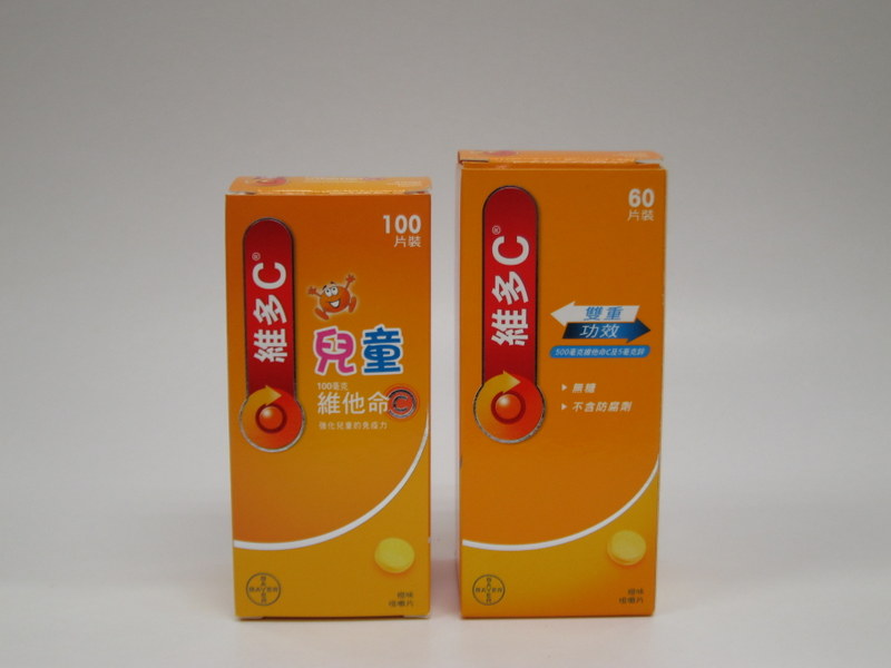 06054 維多C片100片 (小童裝) 3966<BR>06055 xx維多C片250MG(成人裝) 3788