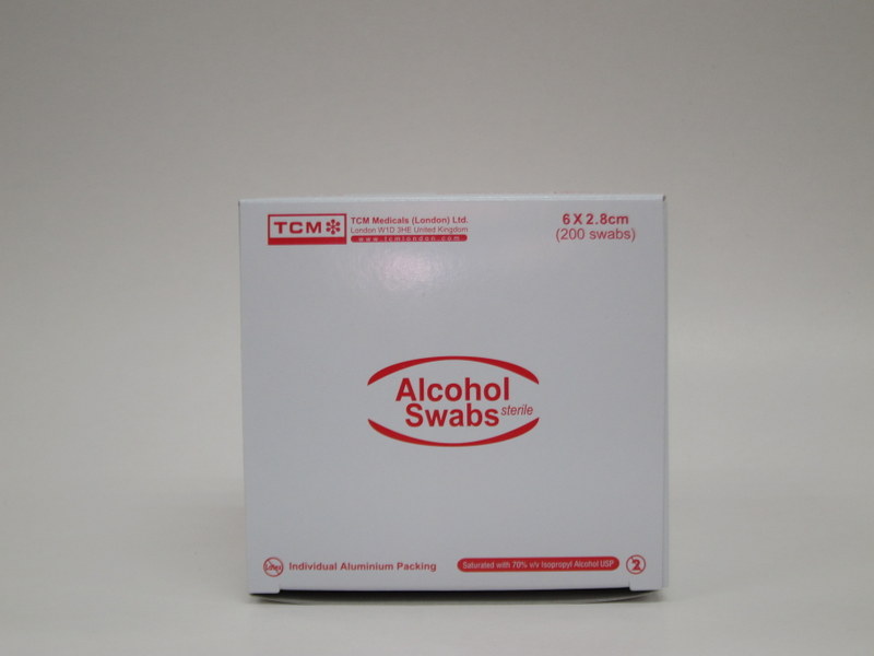 12153A TCM
Alcohol Swabs (200'S)6X2.8CM 1508<BR>12153E TCM
Alcohol Swabs (100'S)6X2.8CM 383