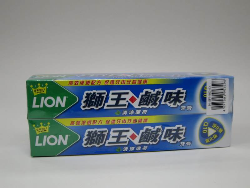 14207B 獅王鹹味牙膏160克送贈品