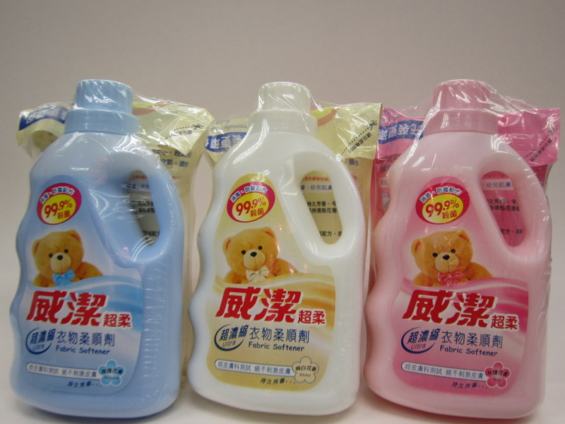 16070 孖紅色玫瑰
超柔順劑800ML+補充800ML<BR>16072C 孖(藍色)威潔超柔
雅逸柔順劑800+補充800ML<BR>16165A 孖(純白)威潔超柔
柔順劑800+800補充