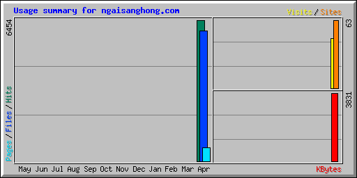 Usage summary for ngaisanghong.com